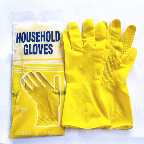 40g household latex gloves water-proof, oil-proof and non-slip kitchen dishwashing rubber gloves car washing household cleaning gloves