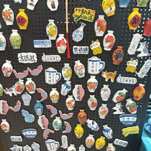 景德镇陶瓷冰箱贴可爱纯手工绘画陶瓷个性创意冰箱贴