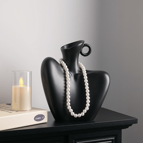 景德镇人体侘寂花瓶陶瓷客厅家居电视柜装饰品摆件亚马逊跨境热采