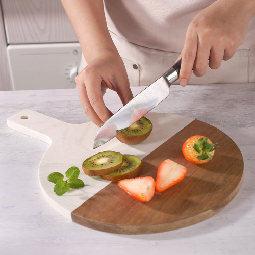 相思木拼接大理石菜板家用木切菜板北欧轻奢牛排摆盘案板跨境专供