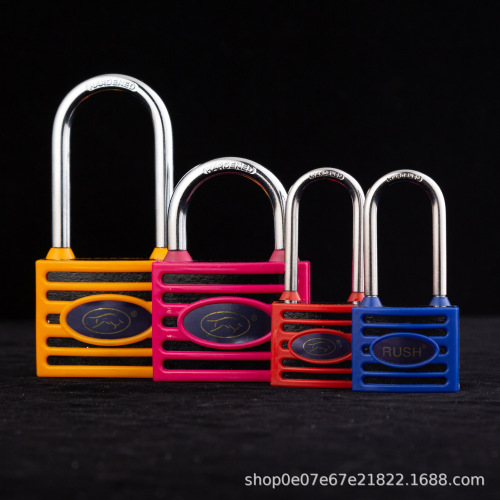 厂家直供彩色防水圈包胶套壳锁防锈防盗防撬大门仓库家用宿舍