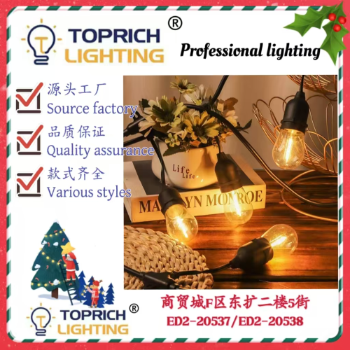 led露营灯灯串花园阳台布置民宿节日氛围灯灯串防水高亮装饰串灯