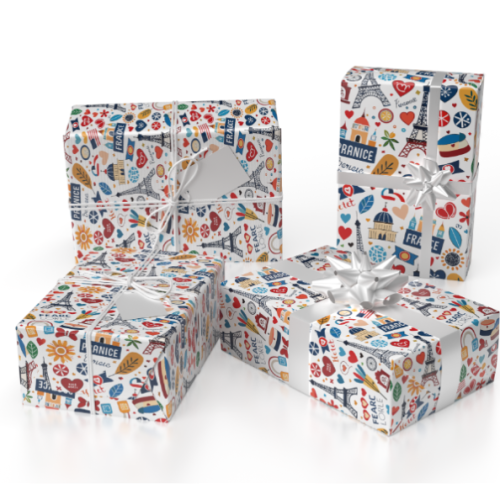 爱心爆满大组合系类日常礼品包装纸