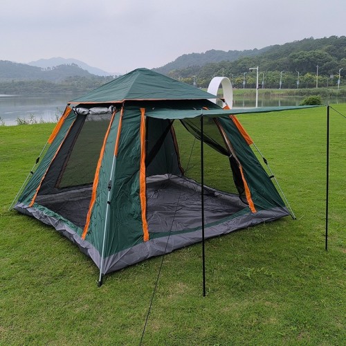 四面帐户外全自动四面帐篷多人沙滩加厚防雨露营野营野外帐篷厂家