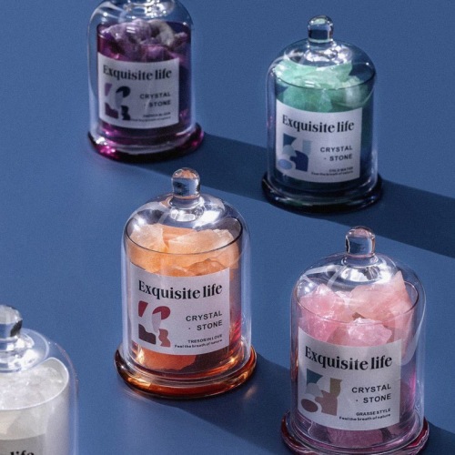 金盅罩水晶石精油扩香无火香薰精油香氛套装室内居家摆件伴手礼盒