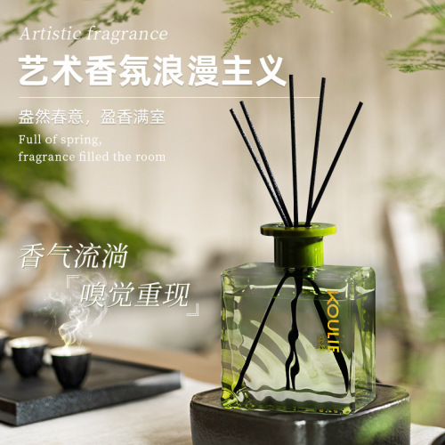 茶香水波纹无火香薰酒店家用卧室持久清香精油清新空气香薰摆件