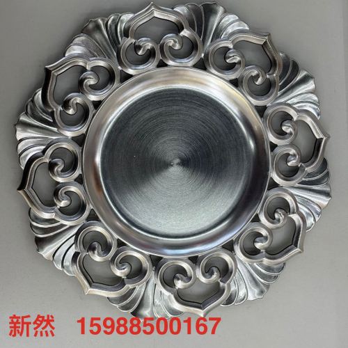 外贸欧式复古桌面装饰垫盘 圣诞派对宴会盘