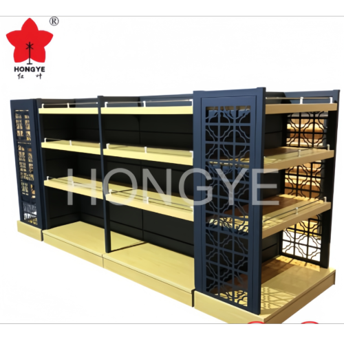 展示架与木制货架 钢木货架 超市货架 展示架 工厂直销 可定制