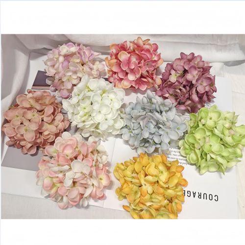 仿真花头加密大绣球花头婚礼堂装饰花家居插花摆放花婚庆花墙装饰