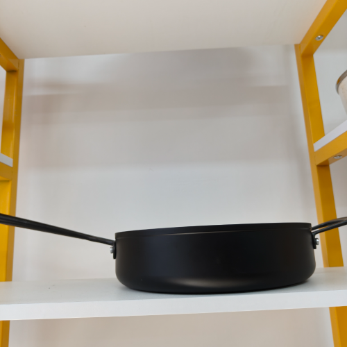 电磁炉专用压铸铝制平底锅煎锅炒锅加深加厚涂层不粘锅厂家直销款