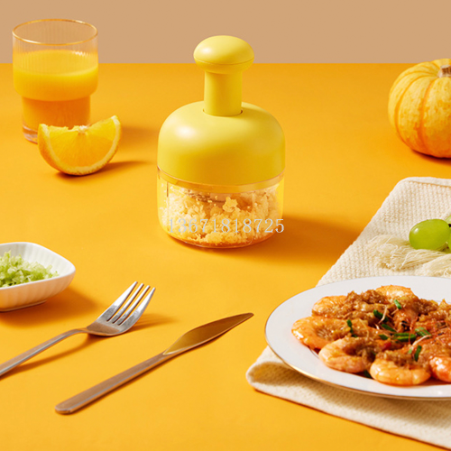 多功能捣蒜器按压式压蒜用具拉蒜器搅碎机剥蒜切菜蒜泥器拍拍刀