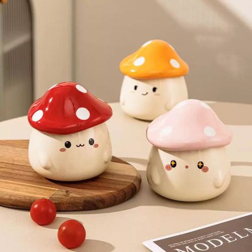 学生党生日礼物送女生闺蜜实用杯子惊喜创意独特蘑菇杯陶瓷马克杯