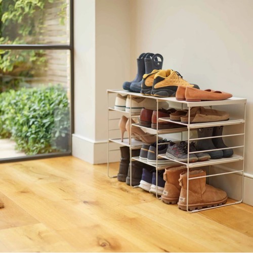 家用鞋柜收纳架抽屉式叠加分层隔板鞋子整理架简易鞋架收纳