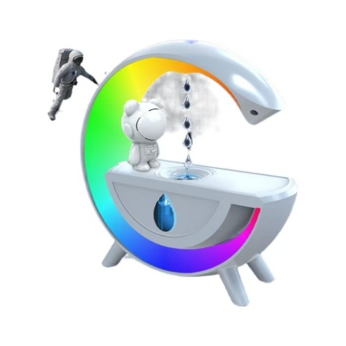 跨境反重力加湿器蓝牙音箱氛围太空人水滴加湿器超大雾量喷雾