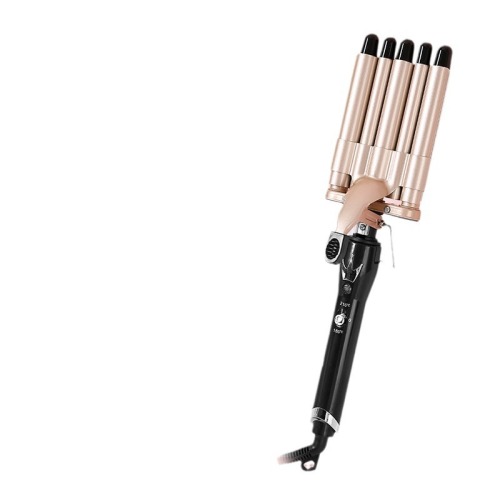 跨境自动烫发五管卷发棒ins风蛋卷造型水波纹夹板新手卷发棒