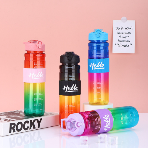 1L32oz亚马逊跨镜电商渐变色磨砂运动水杯