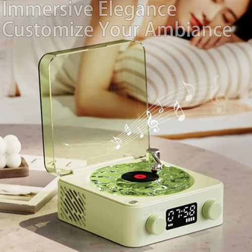 听海蓝牙音响高级立体声氛围灯高音质家用唱片机黑胶唱片