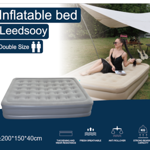 跨境充气床自动充气床垫加高加厚充气床家用充气床户外露营帐篷床