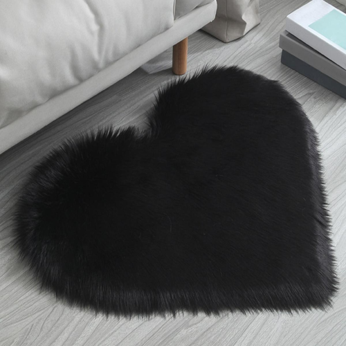 Wool-like heart-shaped floor MATS, foot MATS and seat MATS