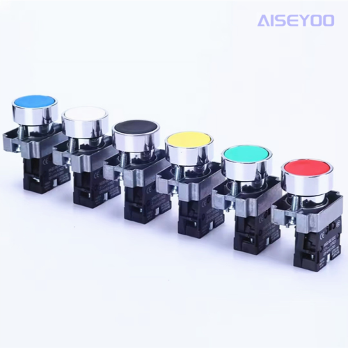 XB2系列带灯平扭开关金属电源开关BE101C一常开220V启动380V