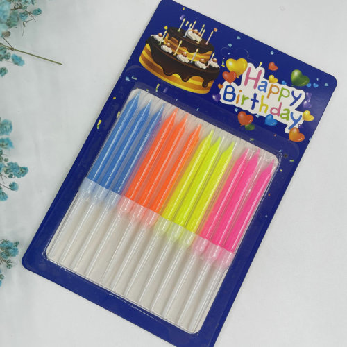 生日蜡烛厂家批发儿童生日蛋糕蜡烛创意扭扭彩色马卡龙蜡烛