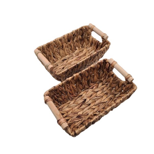 厂家批发水葫芦篮子小号草编篮子草编藤编收纳篮储物篮