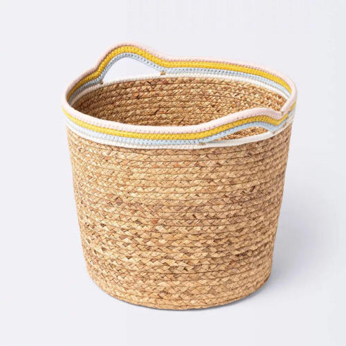 草编藤编收纳篮子绿植盆栽花盆套脏衣篮水葫芦草尿布包