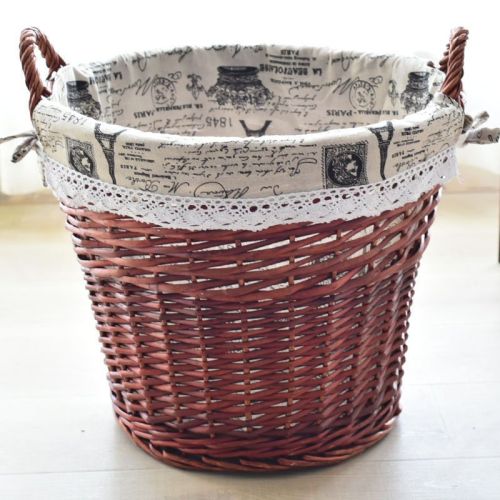 编织筐脏衣收纳篮柳编收纳热气球篮脏衣篓火锅店衣服杂物藤编