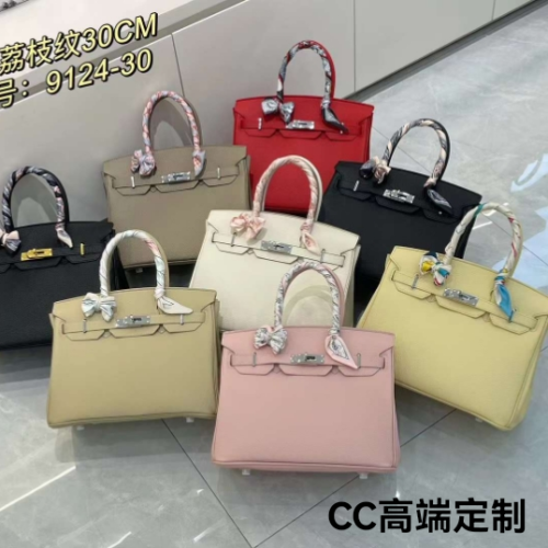 潮流女包，斜挎包，单肩包，铂金荔枝纹包，时尚女包