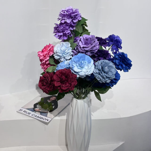 芍药仿真露莲 迎宾区拱门装饰插花仿真花 宴会厅路引布置假花