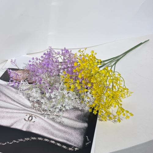 仿真满天星批发人造花 假花塑料婚礼装饰花 软胶满天星仿真花