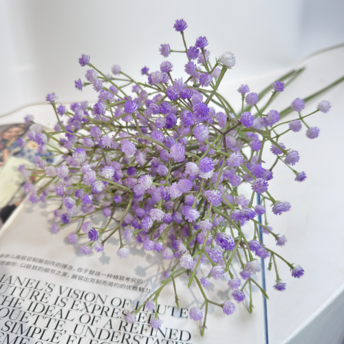 满天星假花仿真花高档装饰花束客厅摆件手捧花塑料花ins拍照道具