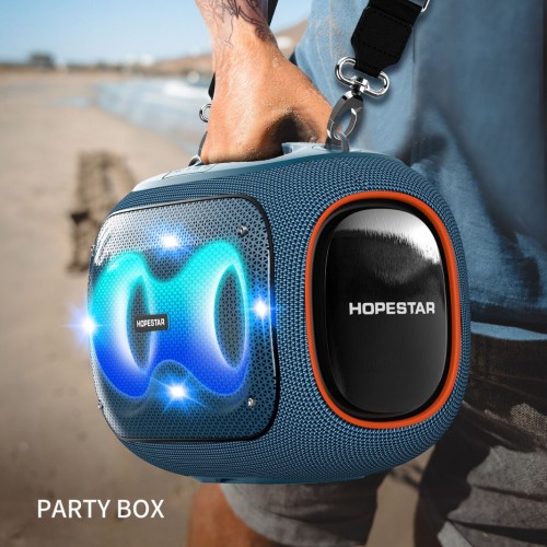 新款蓝牙音箱手提背带RGB音响立体音质无线双麦克K歌音响跨境爆款