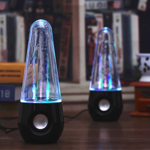Bluetooth 工厂供应 创意LED喷泉水舞蓝牙音箱 子弹头电脑音响