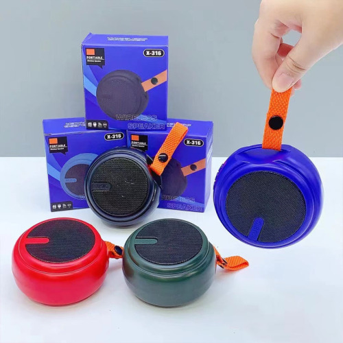 X316蓝牙音箱小钢炮户外大音量便携迷你小音响家用低音炮插卡音响