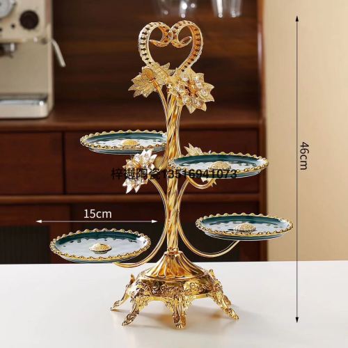 轻奢陶瓷水果盘风创意家居家用客厅酒店茶几欧美风