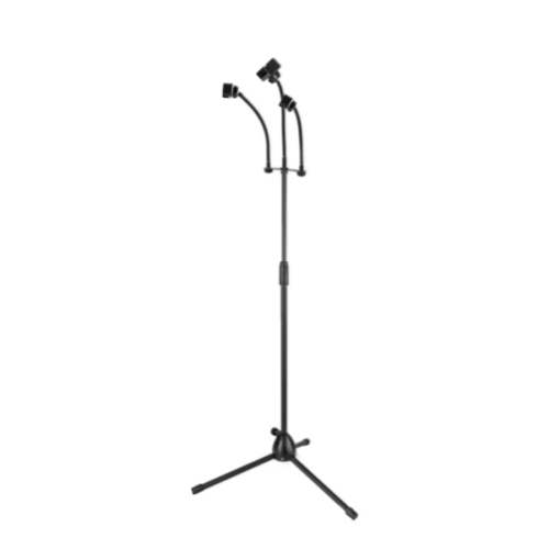 麦克风支架 批发直播K歌录音落地升降咪架舞台演出立式话筒三脚架