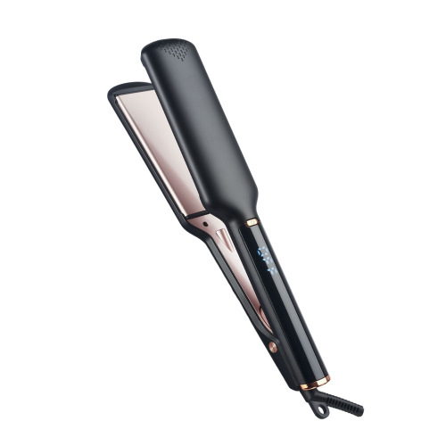 cross-border hot hair straightener for curling or straightening straightener modeling lcd digital display professional hair straighter accept customization