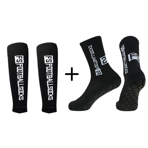 透气足球袜套成人护腿板腿套运动针织护腿袜胶点防滑吸汗小腿袜子