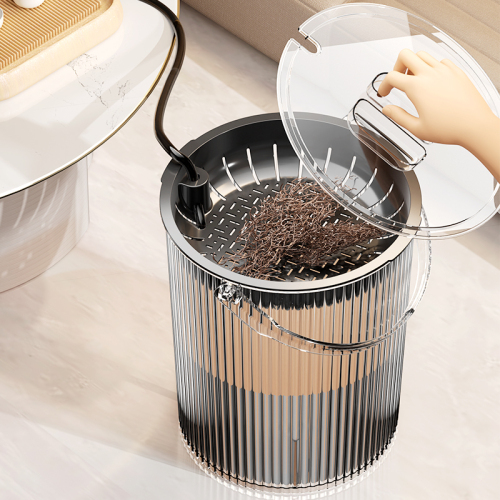 茶水桶废水桶干湿分离大容量办公室功夫茶茶具配件家用透明茶渣桶