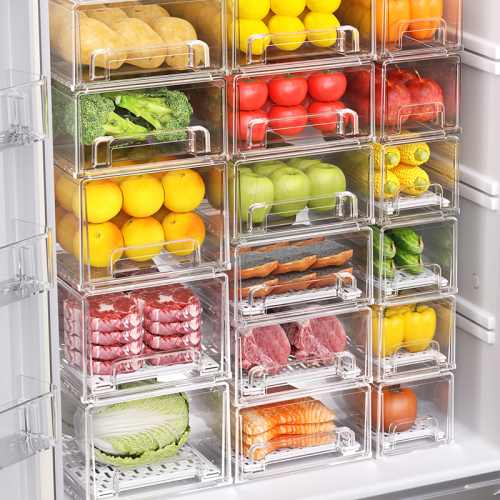 冰箱收纳盒保鲜盒食品级食品收纳整理神器冷冻储物盒整理盒抽屉