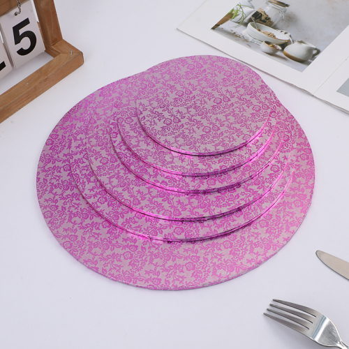 厂家直销金色银色彩色密度板蛋糕底托圆形方形蛋糕托盘cake board