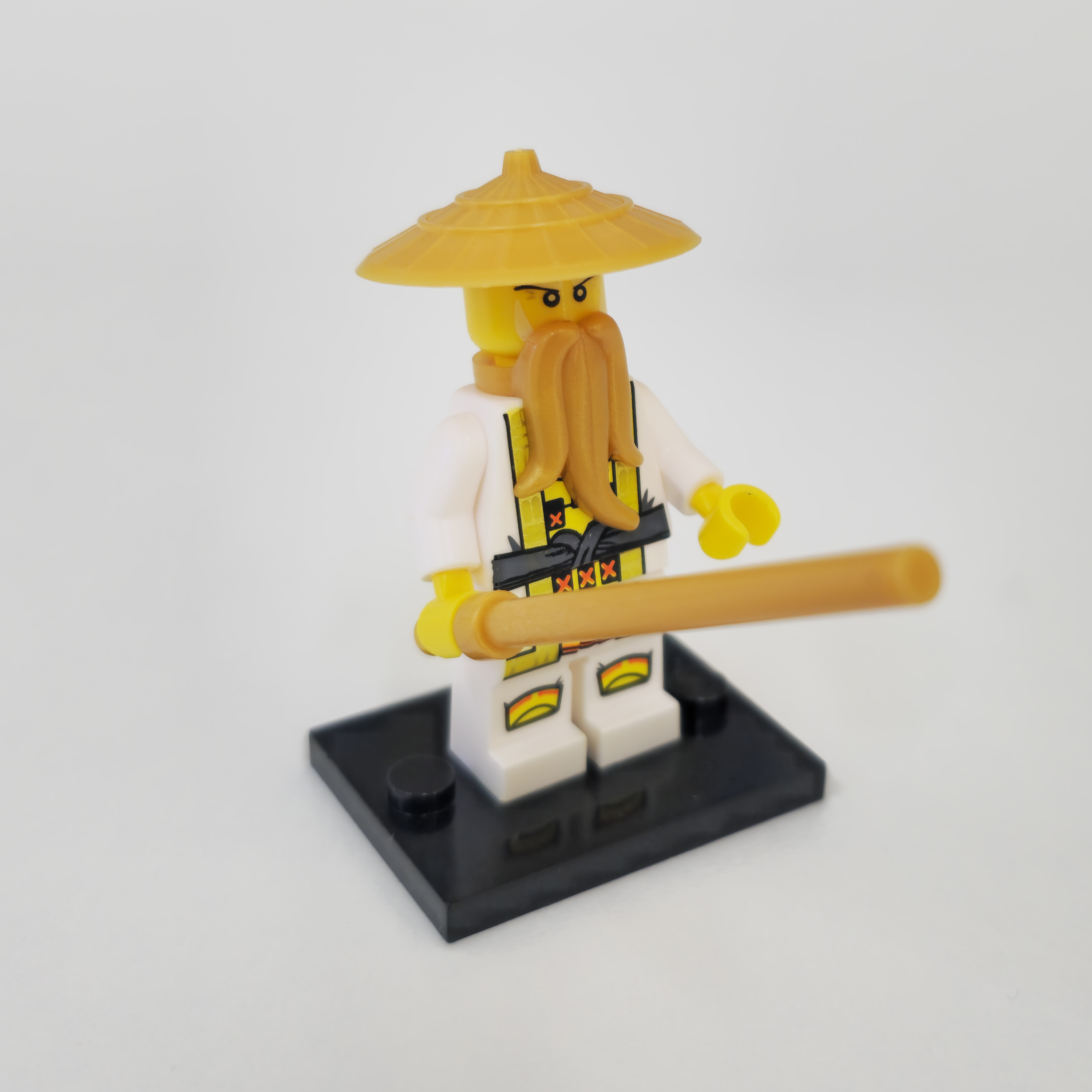 忍者人仔带底板双武器儿童玩具摆件兼容乐高外贸工厂批发爆款热卖