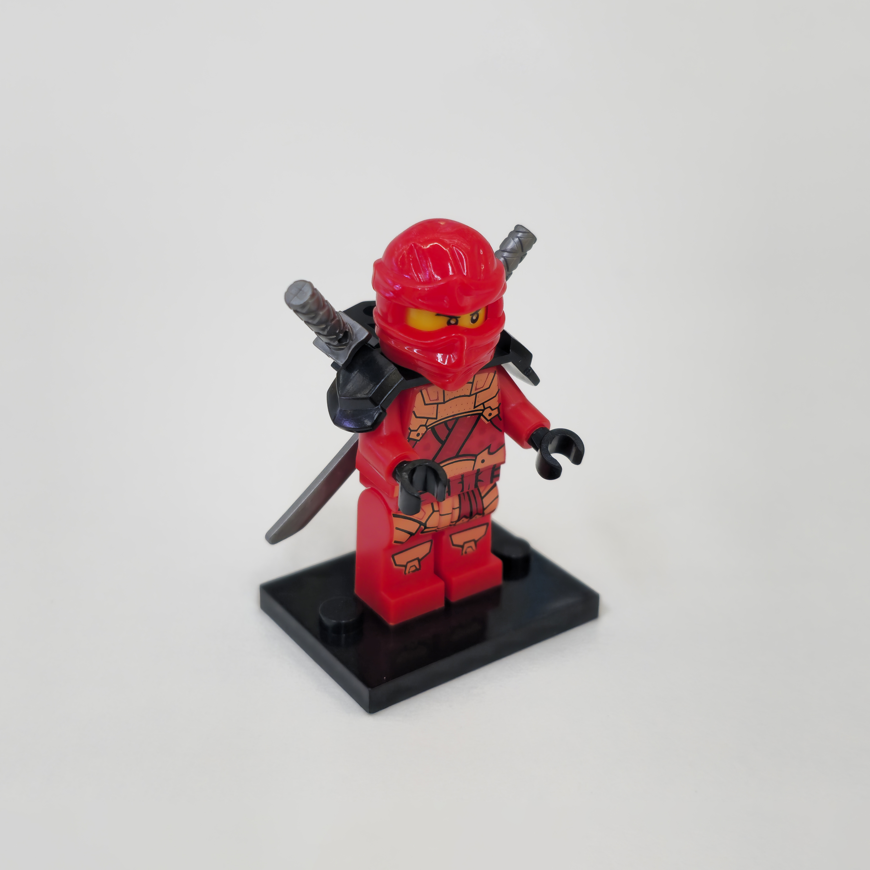忍者人仔带底板双武器儿童玩具摆件兼容乐高外贸工厂批发爆款热卖