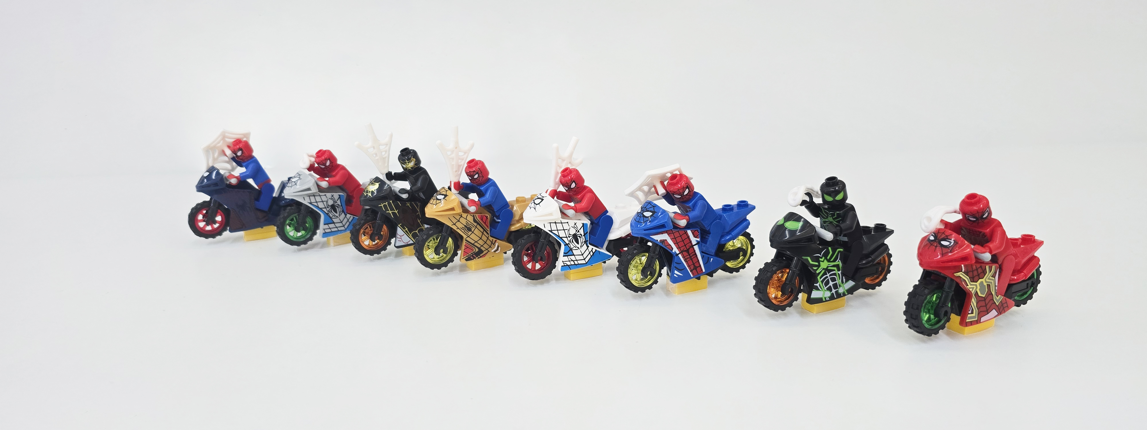 蜘蛛摩托车侠人仔积木外贸工厂批发玩具摆件兼容乐高小人爆款热卖
