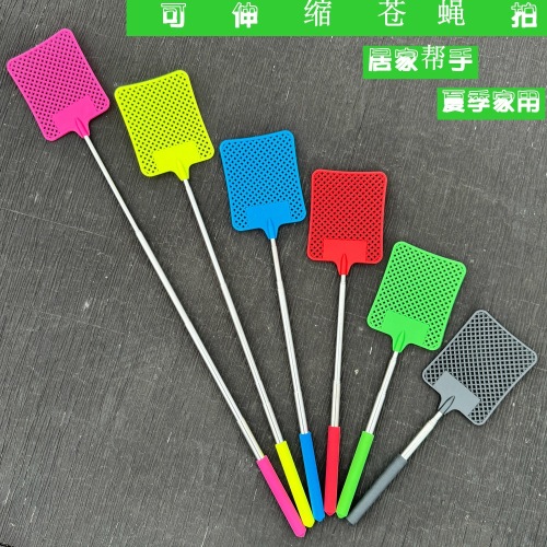 厂家直销苍蝇拍可伸缩塑料拍不烂加长加厚家用苍蝇拍居家拍蚊子拍