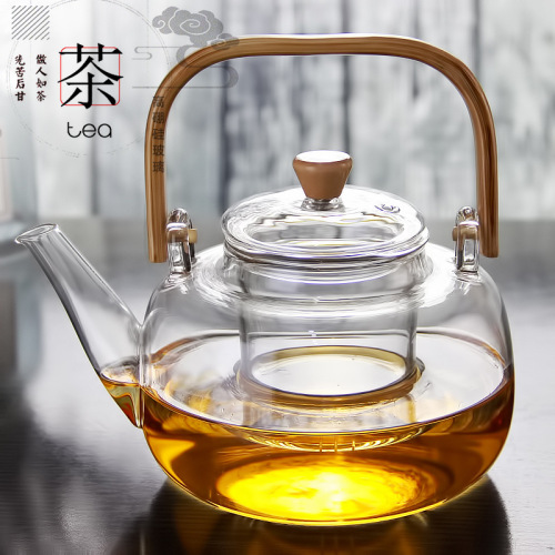茶壶提梁烧水壶过滤电陶炉煮茶玻璃壶玻璃泡茶壶玻璃提梁壶大容量