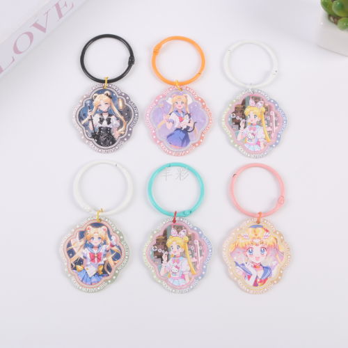 亚克力钥匙扣定制学校城市名文创车钥匙挂件配饰动漫明星周边定制