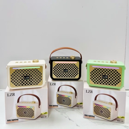 新款a69蓝牙音箱 复古迷你便携音响 插卡收音机无线电脑智能礼品