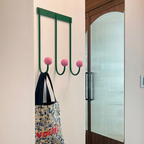 ins免打孔多巴胺挂钩家用入户玄关挂衣架装饰壁挂客厅卧室挂钩